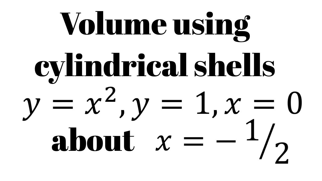 Volume of a solid of revolution using cylindrical shells (not about x or y axis)