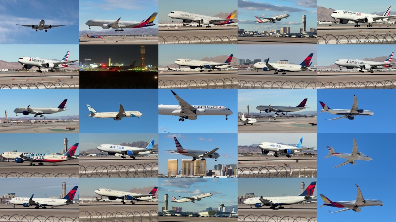 Special Heavy Aircraft Spotted During CES 2025 &ndash; Las Vegas (LAS/KLAS) Planespotting Compilation
