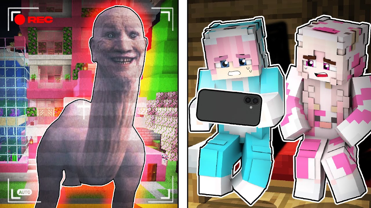 MOMON LIHAT MONSTER THALLASPHOBIC di CCTV DEPAN RUMAH MINECRAFT @BANGJBLOX 
