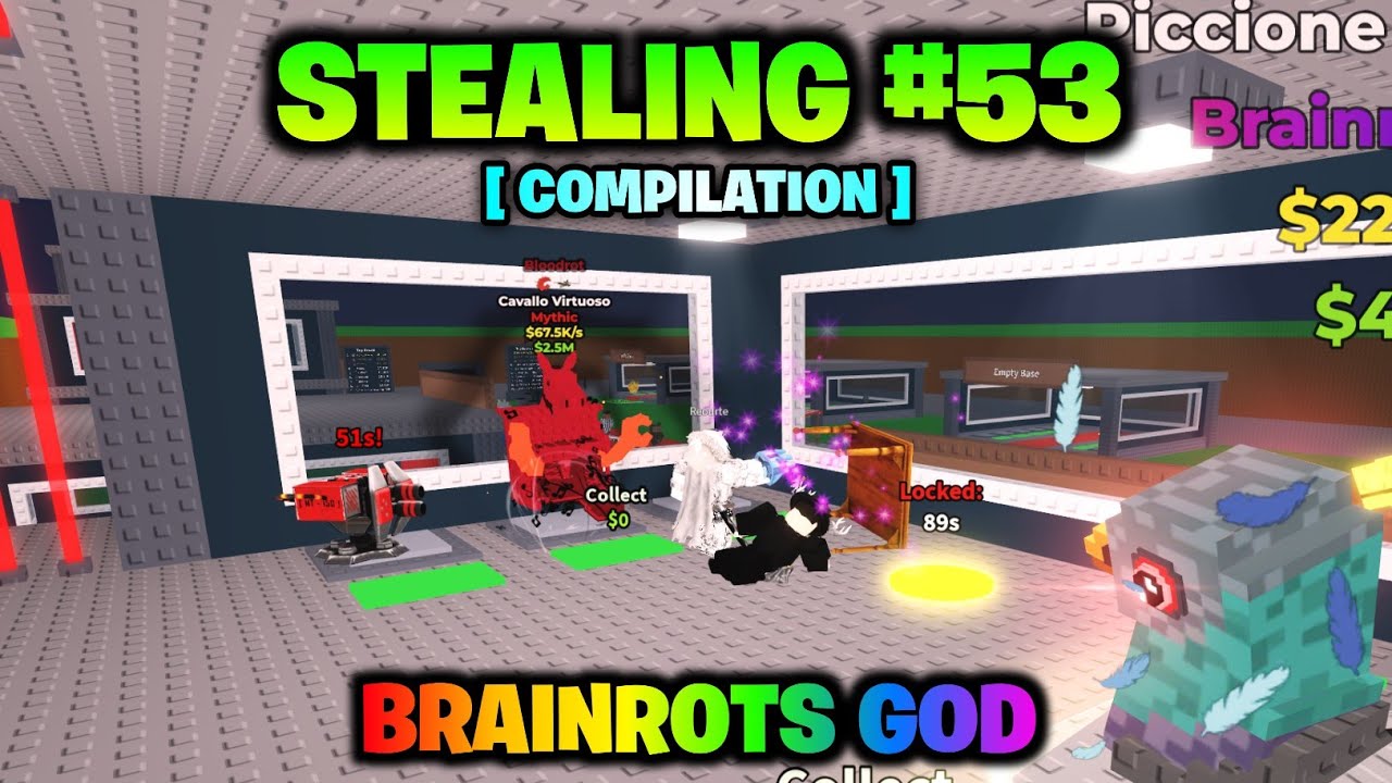 Roblox Steal a Brainrot Stealing Brainrots Compilation (Funny Moments) #53