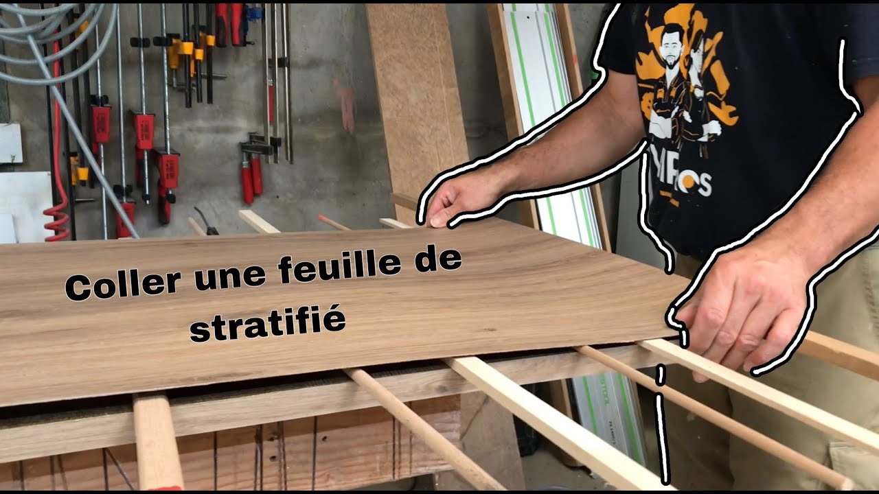 comment coller une feuille de stratifié