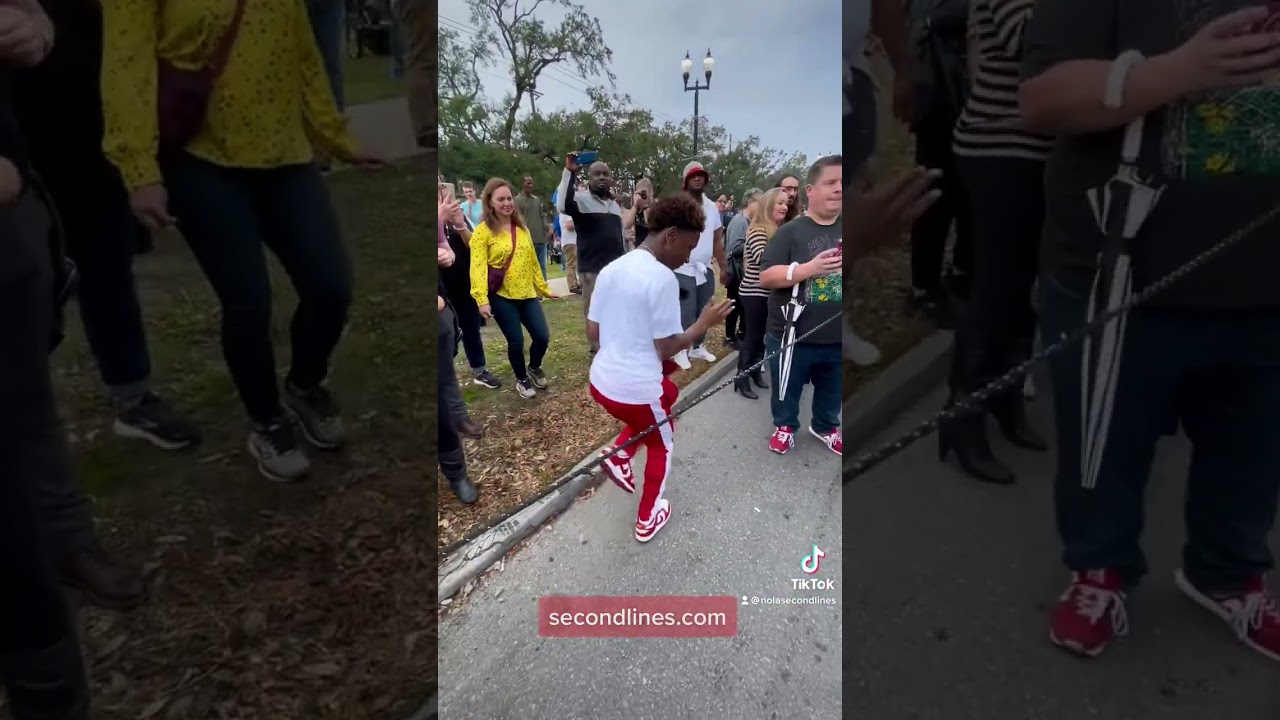 Some footwork at an Uptown Second Line in New Orleans. #neworleans #nola #footwork