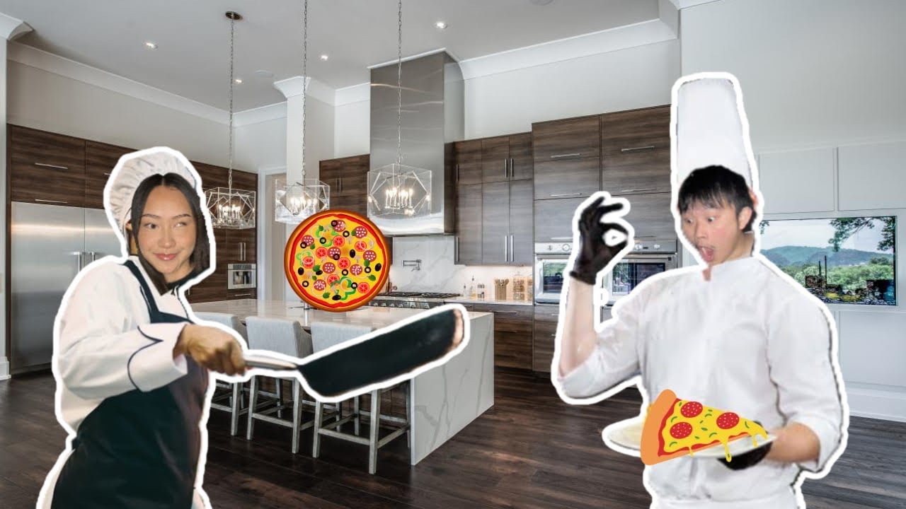 MAKING HOMEMADE PIZZA FROM SCRATCH 😧