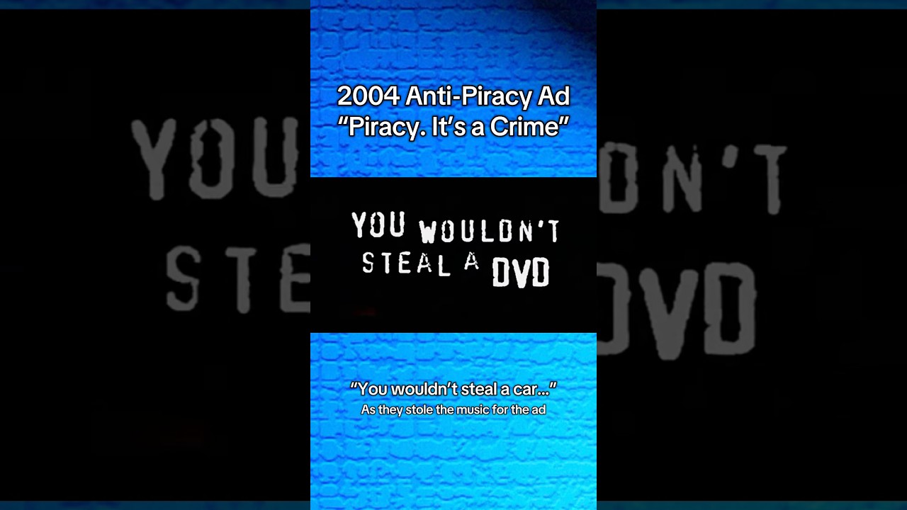Anti-Piracy Ad which stole the music and font… 