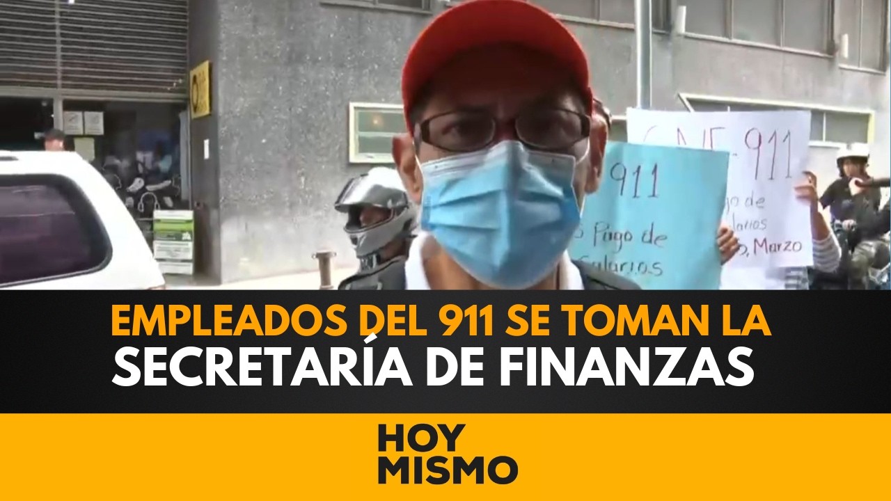 ¡CAOS EN EL CENTRO! Empleados del 911 se toman la Secretaría de Finanzas.