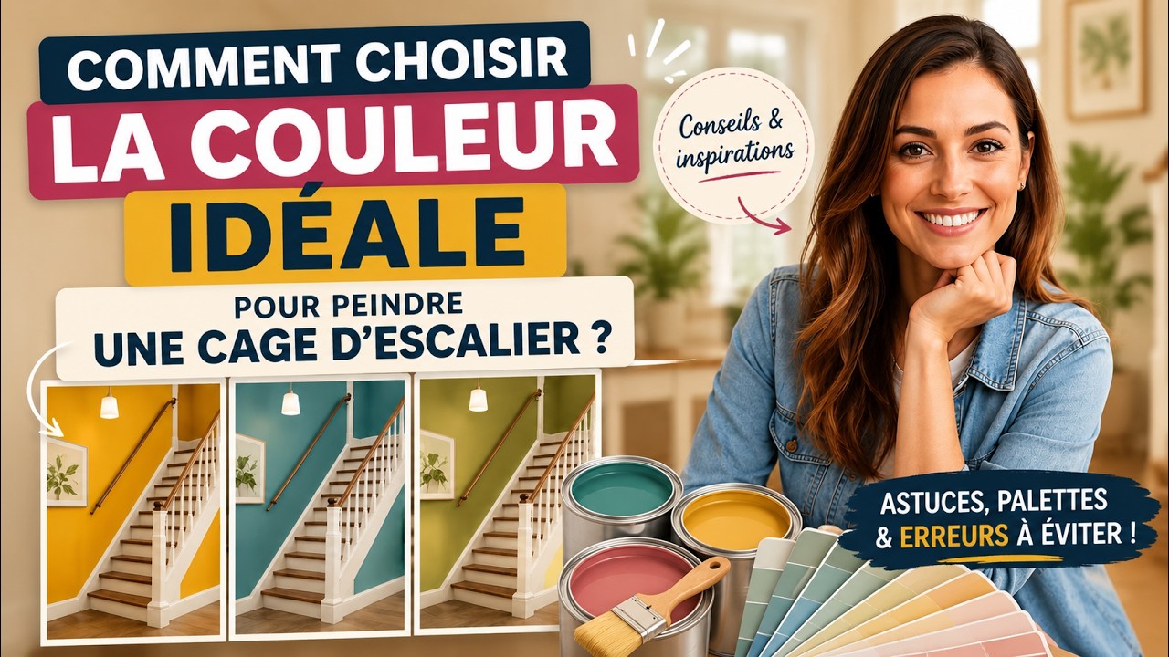 Comment choisir la couleur idéale pour peindre une cage d’escalier