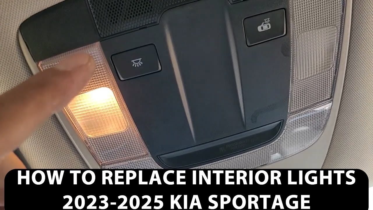 Как снять/заменить плафоны освещения салона в Kia Sportage 2023–2025 годов выпуска. С освещением ...