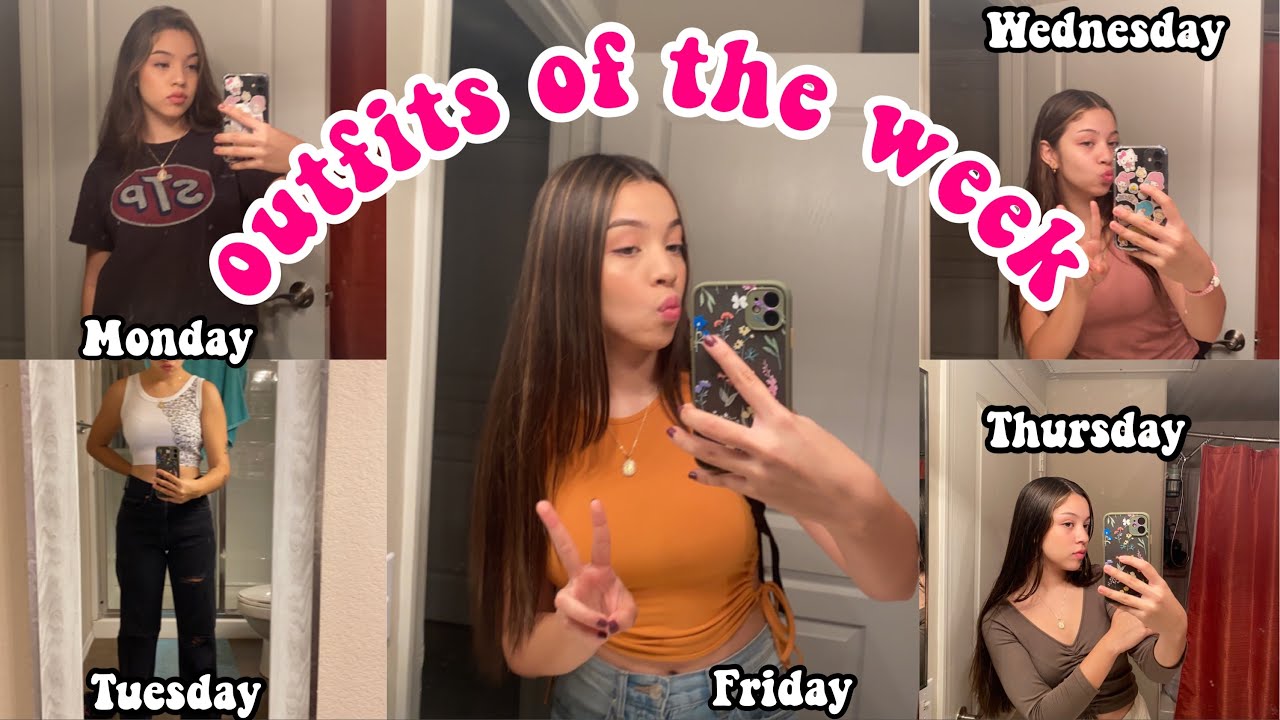 what I wear to school/outfits of the week *senior*