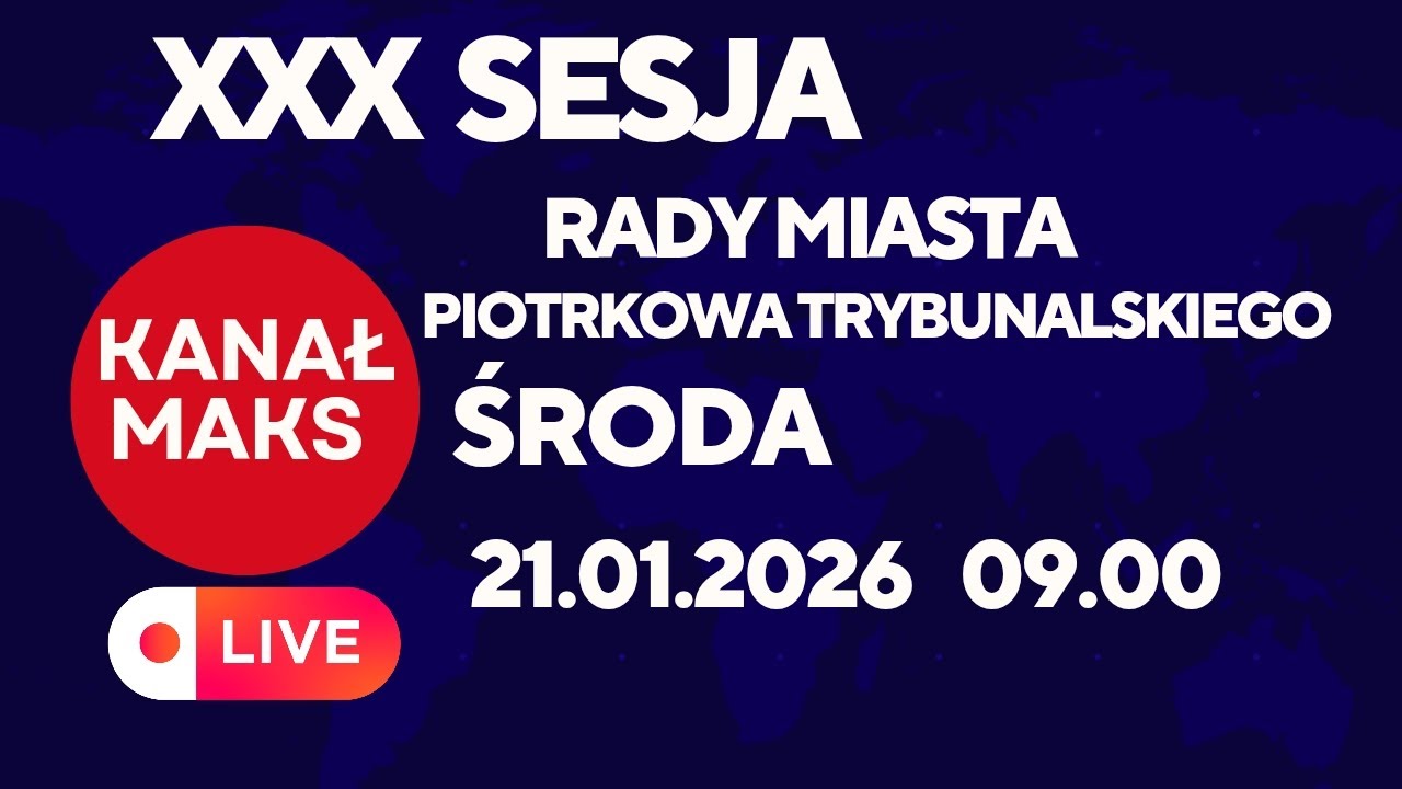 NA ŻYWO: XXX Sesja Rady Miasta Piotrkowa Trybunalskiego 📱