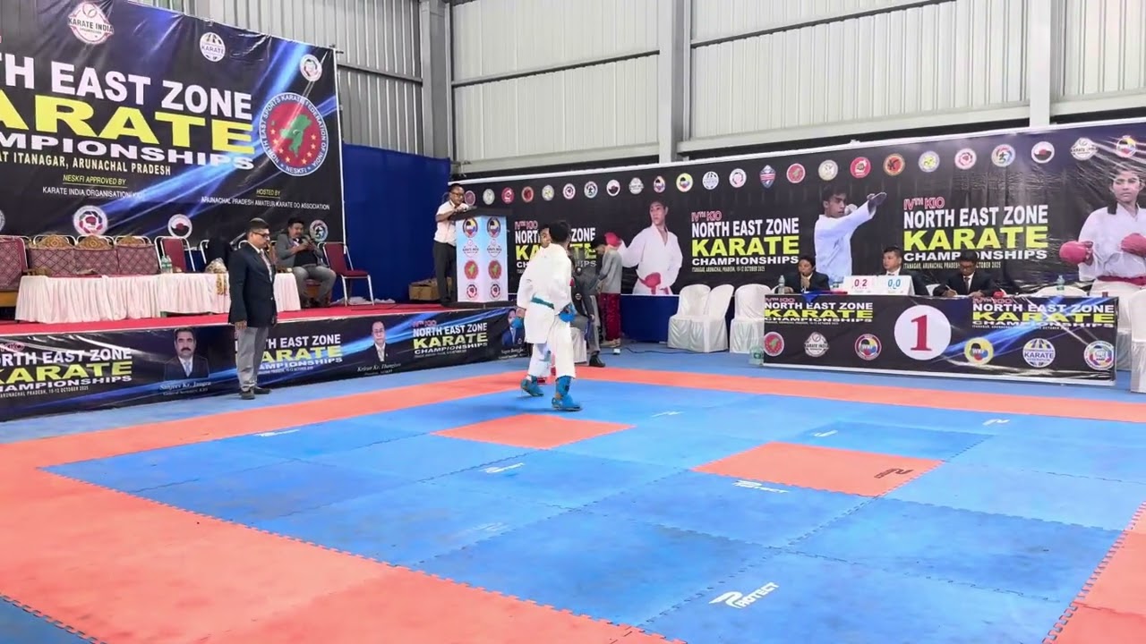 Arunachal 🔵 v/s 🔴 Assam. 4th KIO NORTH EAST KARATE CHAMPIONSHIP 