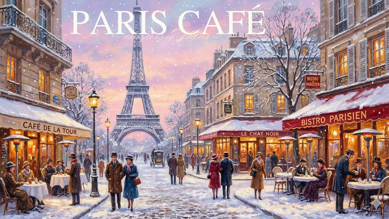𝐏𝐀𝐑𝐈𝐒 𝐂𝐀𝐅𝐄́ 🗼 French Instrumental Music — Coffee Playlist | Happy Accordion
