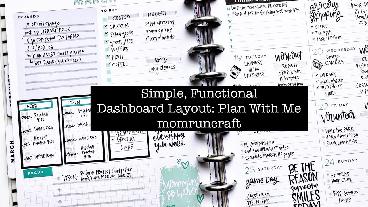 Simple Functional Dashboard Layout: momruncraft