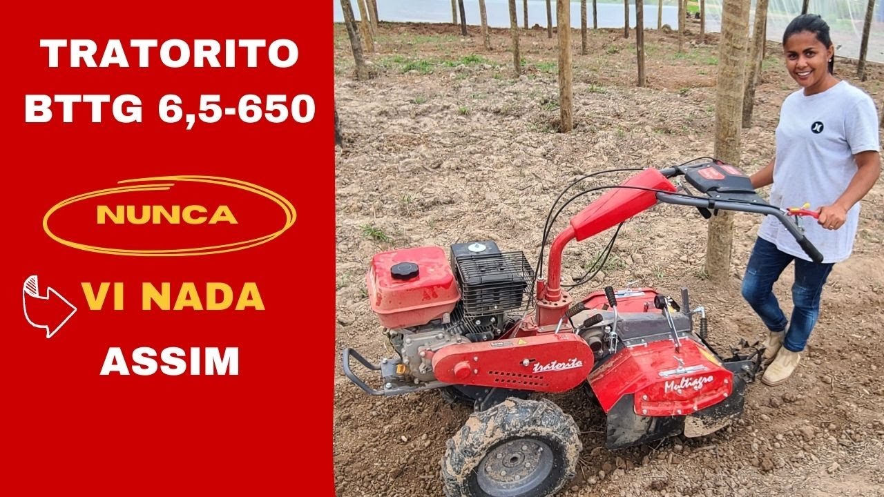 USANDO PELA PRIMEIRA VEZ TRATORITO BRANCO BTTG 6.5 -650  