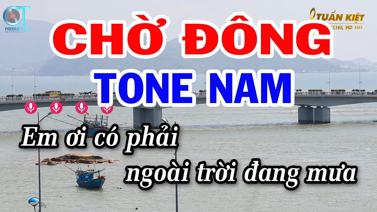 Karaoke Chờ Đông Tone Nam Bb | Nhạc Sống Mới | Karaoke Tuấn Kiệt