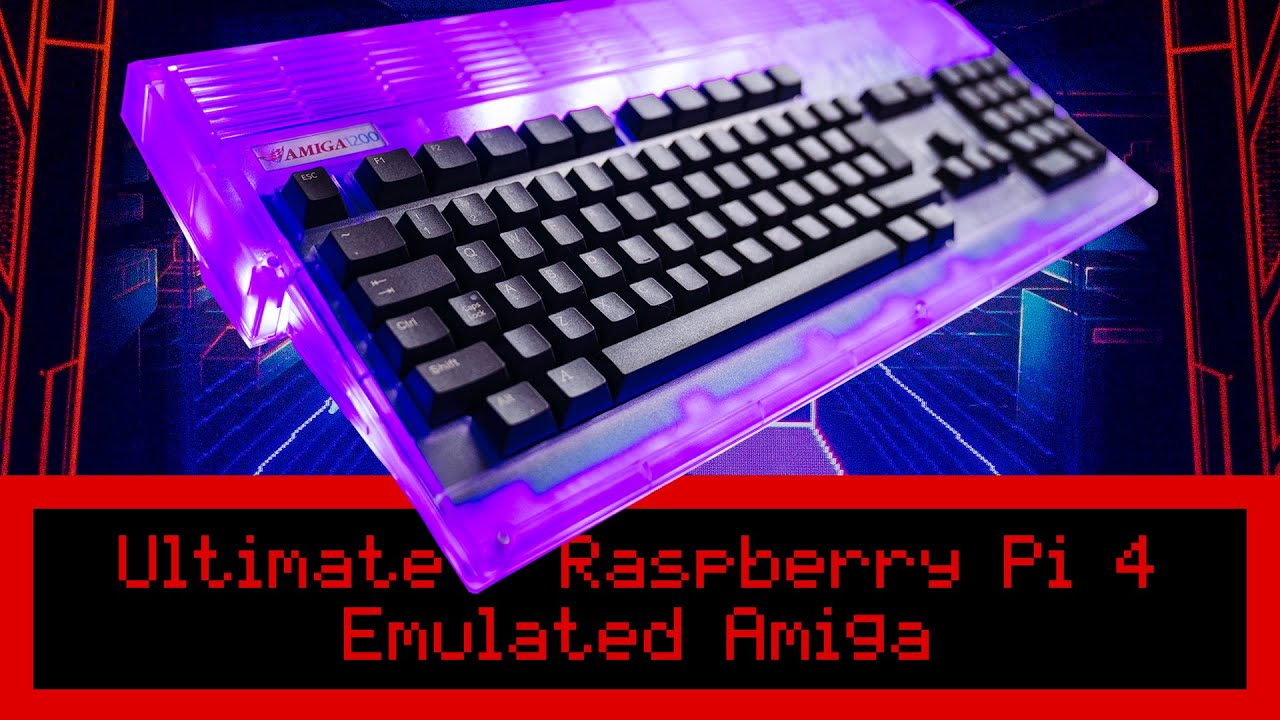 Сборка эмулятора Commodore Amiga Ultimate с Raspberry Pi 4, клавиатурой Kipper 2K и чехлом A1200.net