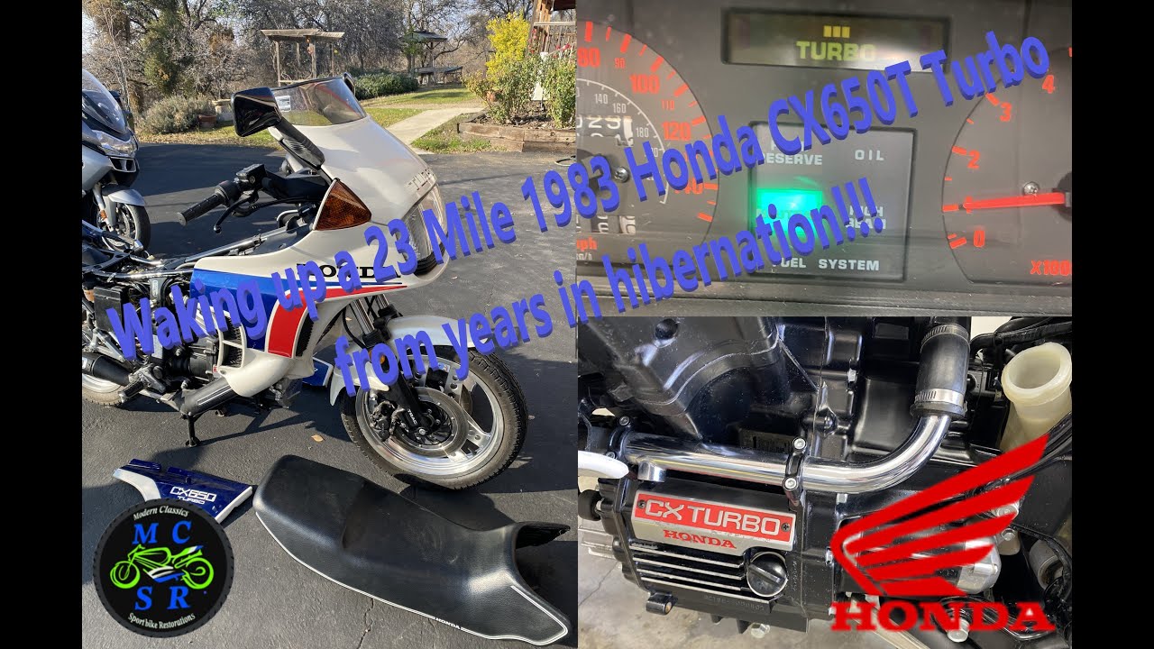 Waking up a very rare 1983 Honda CX650T Turbo with only 23 miles on the clock!