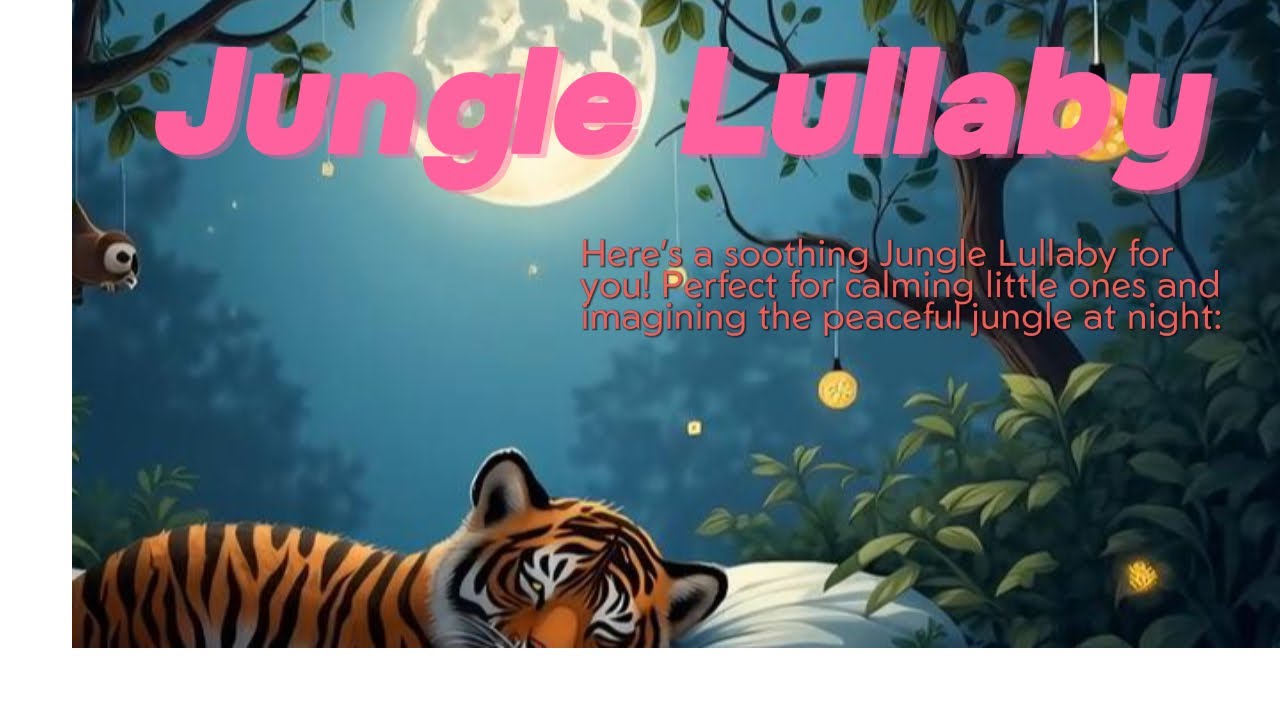 Jungle Lullaby #SleepySounds  #RelaxingMusic #PeacefulNight #LullabyForKids #SleepMusic #KidsLullabt
