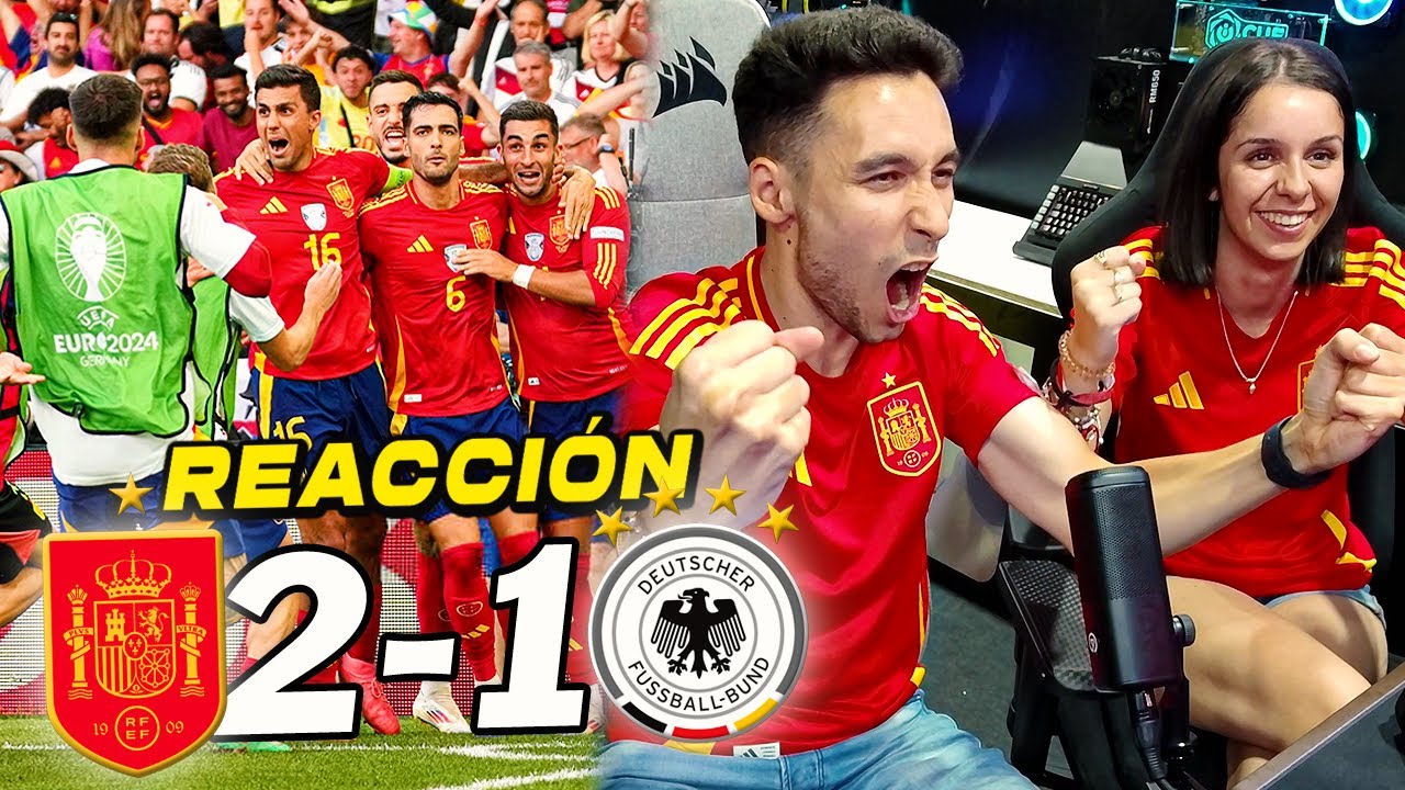 REACCIONES DE UN HINCHA al España vs Alemania 2-1 ¡¡¡A SEMIFINALES!!!