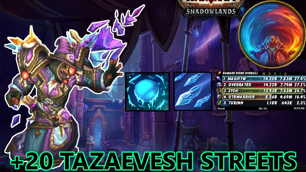 +20 Tazavesh Streets Frostfire Frost Mage (I did pretty well here)