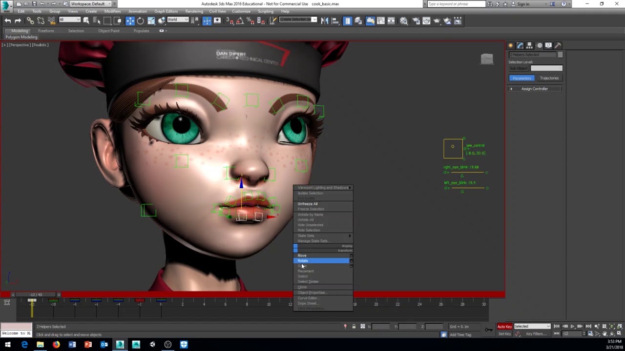 3ds Max 2016 Basic Facial Animation