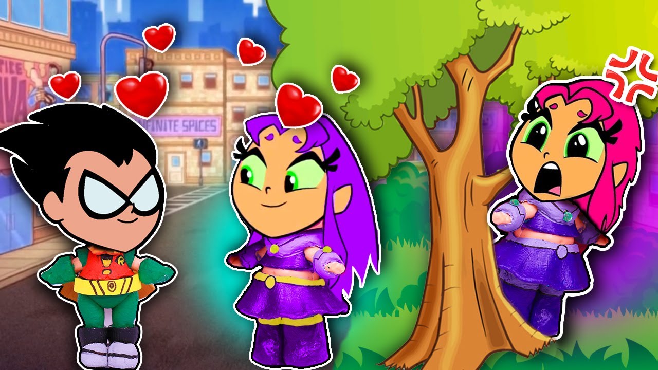STARFIRE esta CELOSA de ROBIN y BLACKFIRE 💔 - Juguetes y Transformaciones Fantásticas