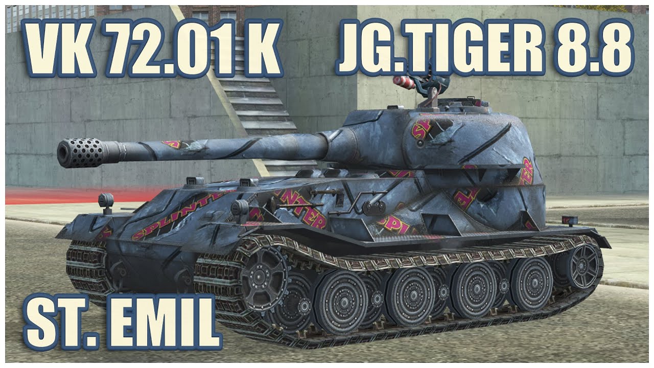 VK 72.01 (K), Jagdtiger 8.8 & Sturer Emil • WoT Blitz Gameplay