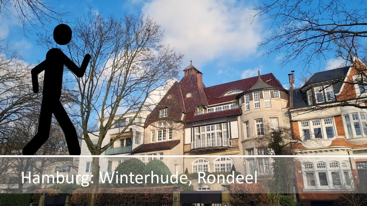 Der Geher in Hamburg: Winterhude, Lake Au&szlig;enalster, Rondeel