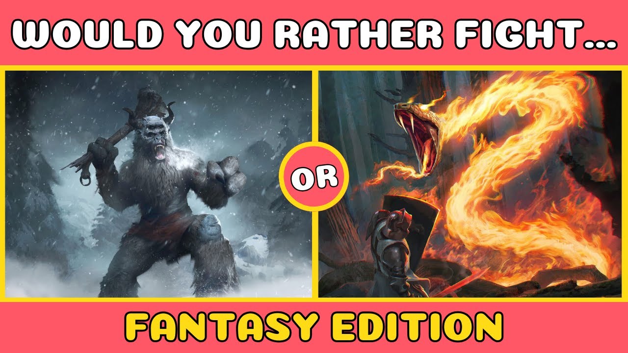 Would You Rather | ⚔ FANTASY Edition 🧙‍♂️ | Play Along