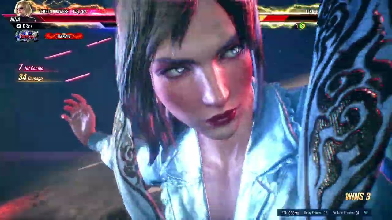 Eddy Gordo Vs Nina Williams | Nina Dominates Whole Match | Tekken 8 | PS-5 | 60 FPS Fight