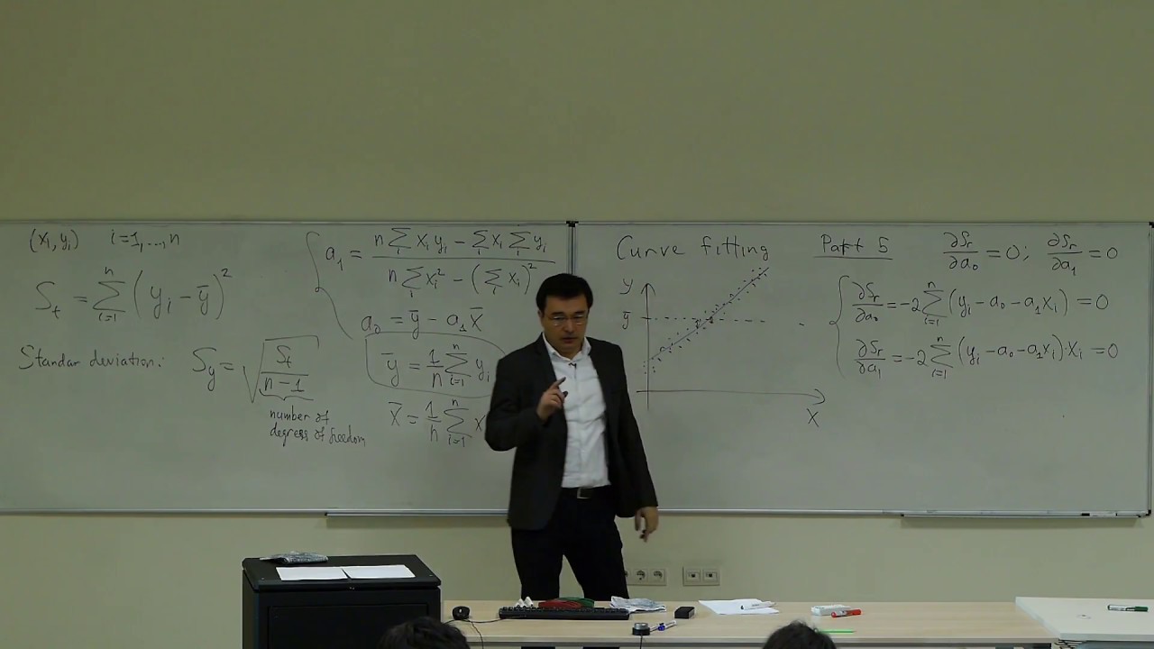Computational Physics Lecture 15, Linear Regression