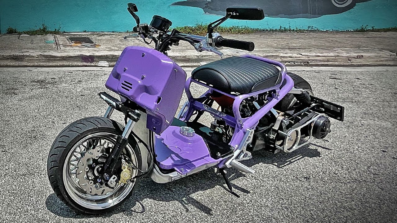 New Color Reveal! - Custom GY6 Honda Ruckus Build