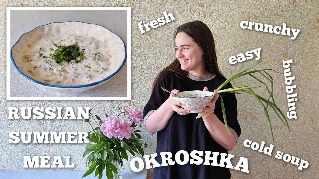 Cooking Russian Traditional Summer Meal — Okroshka | Cuisine in Russia