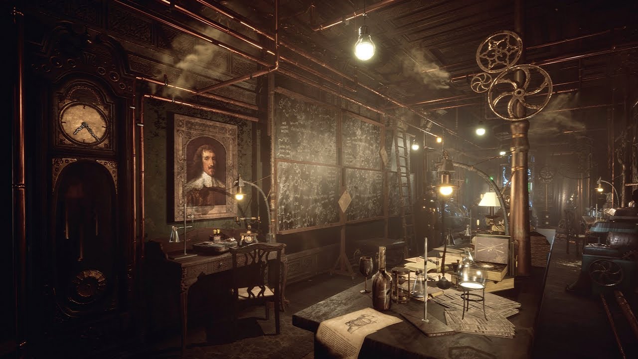 A Steampunk Lab (A Genius' room for invention)⚙⚗⚡ [Cinematic Trailer]