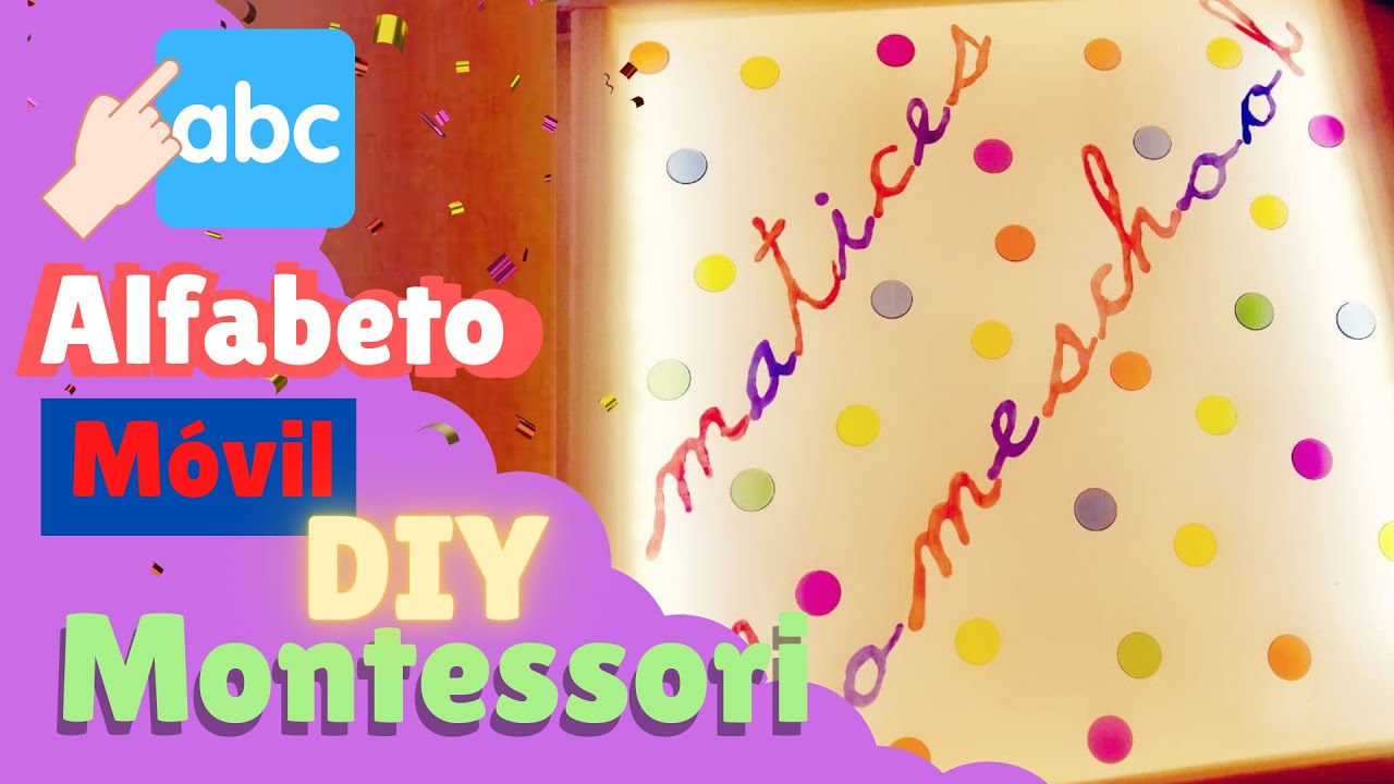 Cómo hacer un alfabeto móvil Montessori DIY - Plantilla Gratis