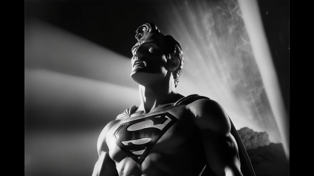 Superman as a Black and White Film from the 1950's | Midjourney AI Generated Images | Part 2