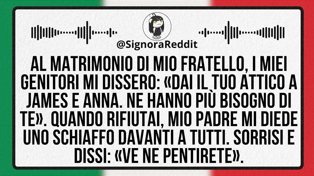 Nozze di mio fratello, i miei pretesero il mio attico. Rifiutai, mio padre mi schiaffeggiò...