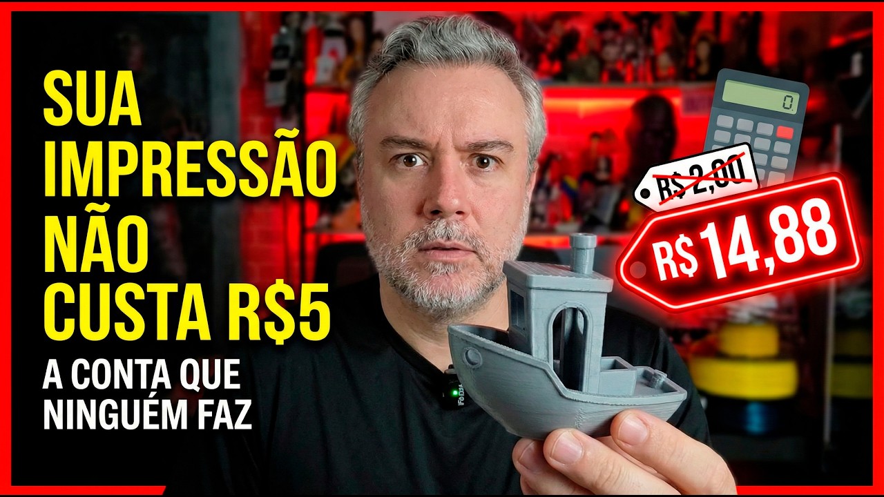 O Custo Real da Impressão 3D: Por Que Você Está Perdendo Dinheiro !