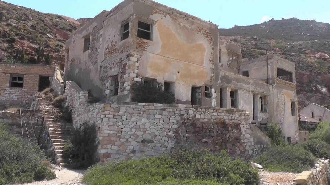 Milos  Tsigrado, Old sulfur mines, Papafragas, Voudia