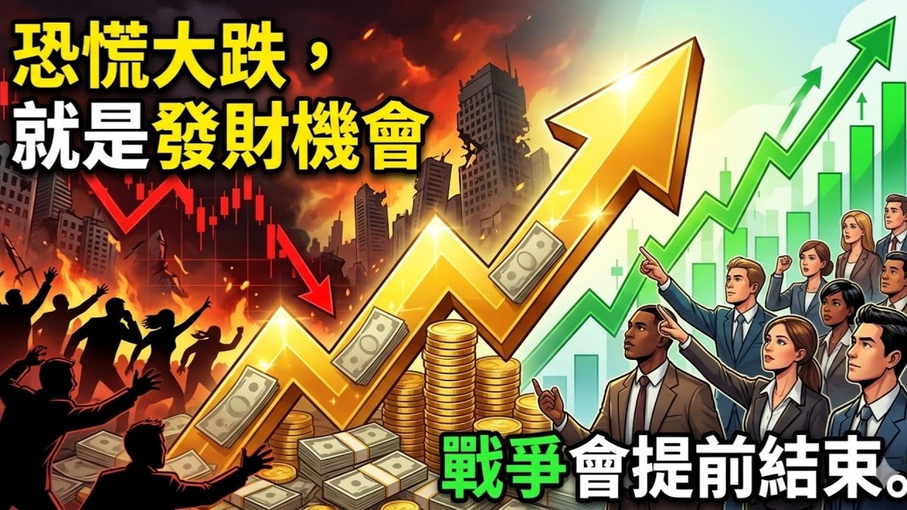 恐慌大跌，就是發財機會，戰爭會提前結束。#抄底机会 #宏观经济 #资产大洗牌 #财富跨越#美元霸权 #能源危机 #中东局势 #逆向思维 #认知觉醒