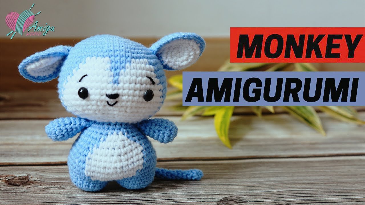 #116 | Monkey Easy Amigurumi Pattern (2/2) | How to Crochet Amigurumi Animals | AmiguWorld