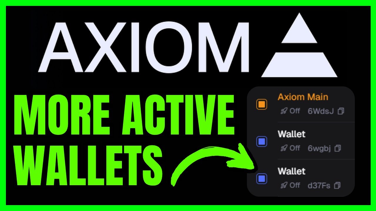 How To SET More Active Wallets On Axiom (QUICK & EASY) 2026