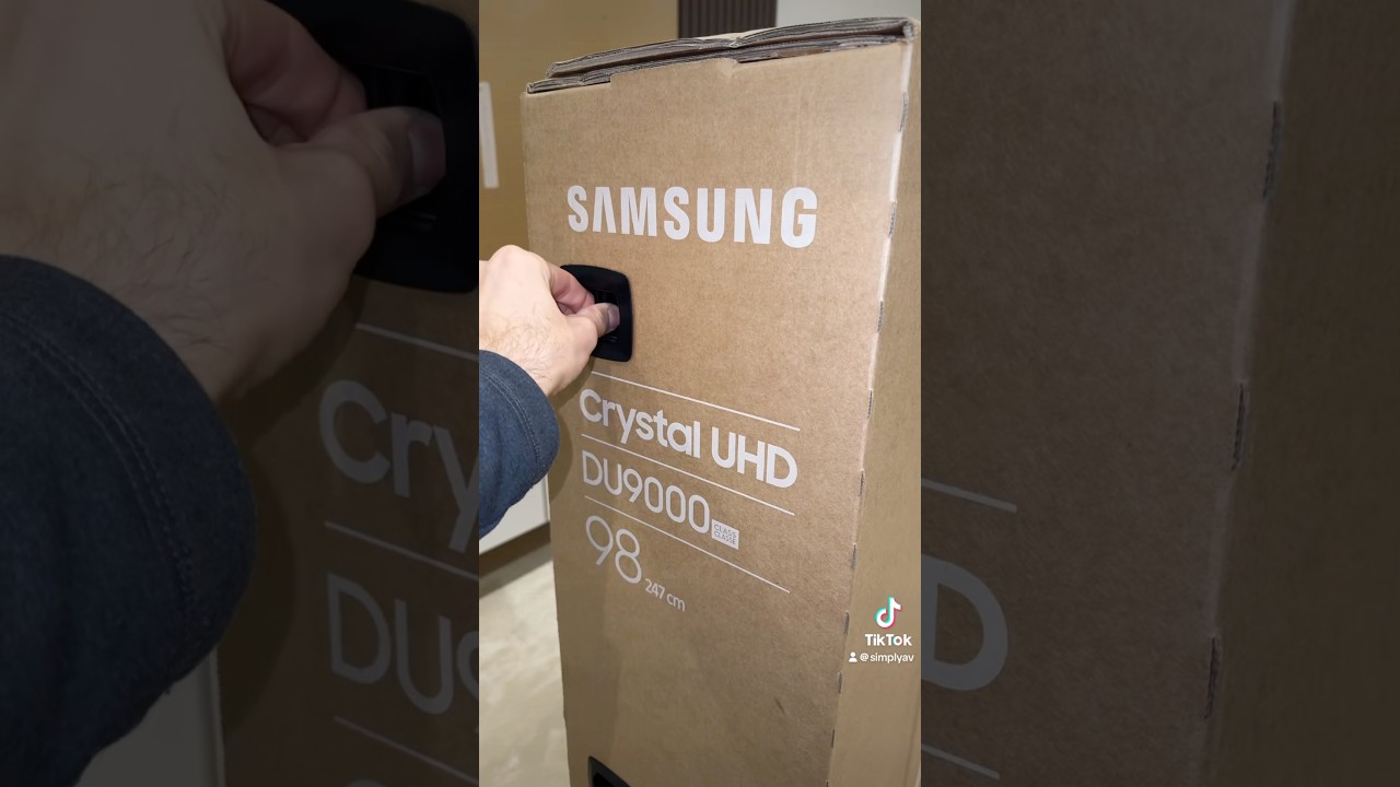 98&rdquo; INCH Samsung Crystal UHD DU9000 4K Unboxing & Installing. #98inch #worldsbiggest #tv #samsung