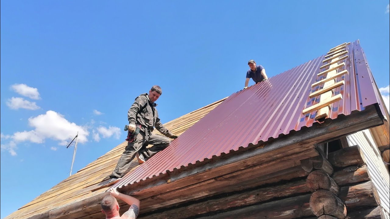 ЗАМЕНА ШИФЕРА НА ПРОФЛИСТ, ДАЧНЫЙ ДОМИК НА 1 ДЕНЬ,