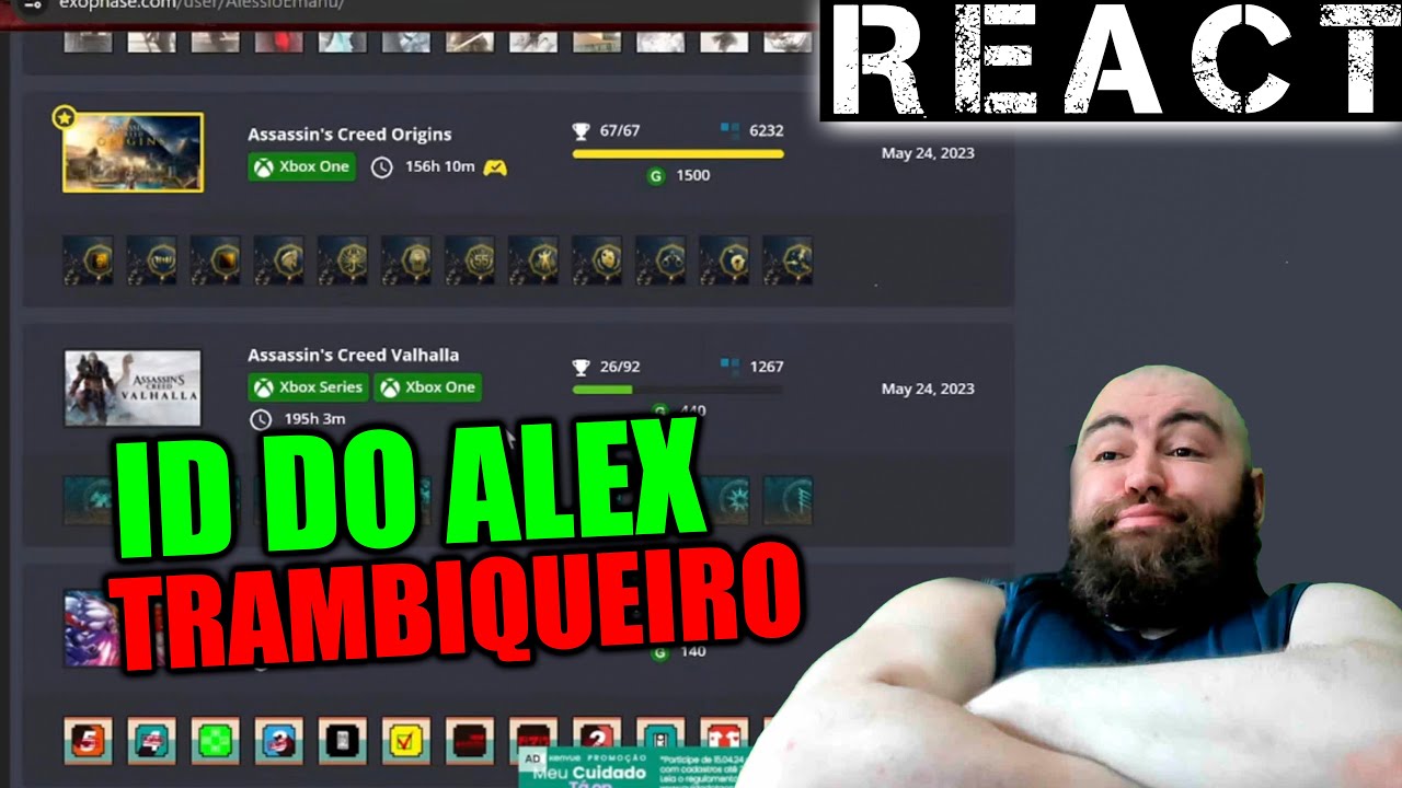 REACT ANALISANDO ID DO ALEX