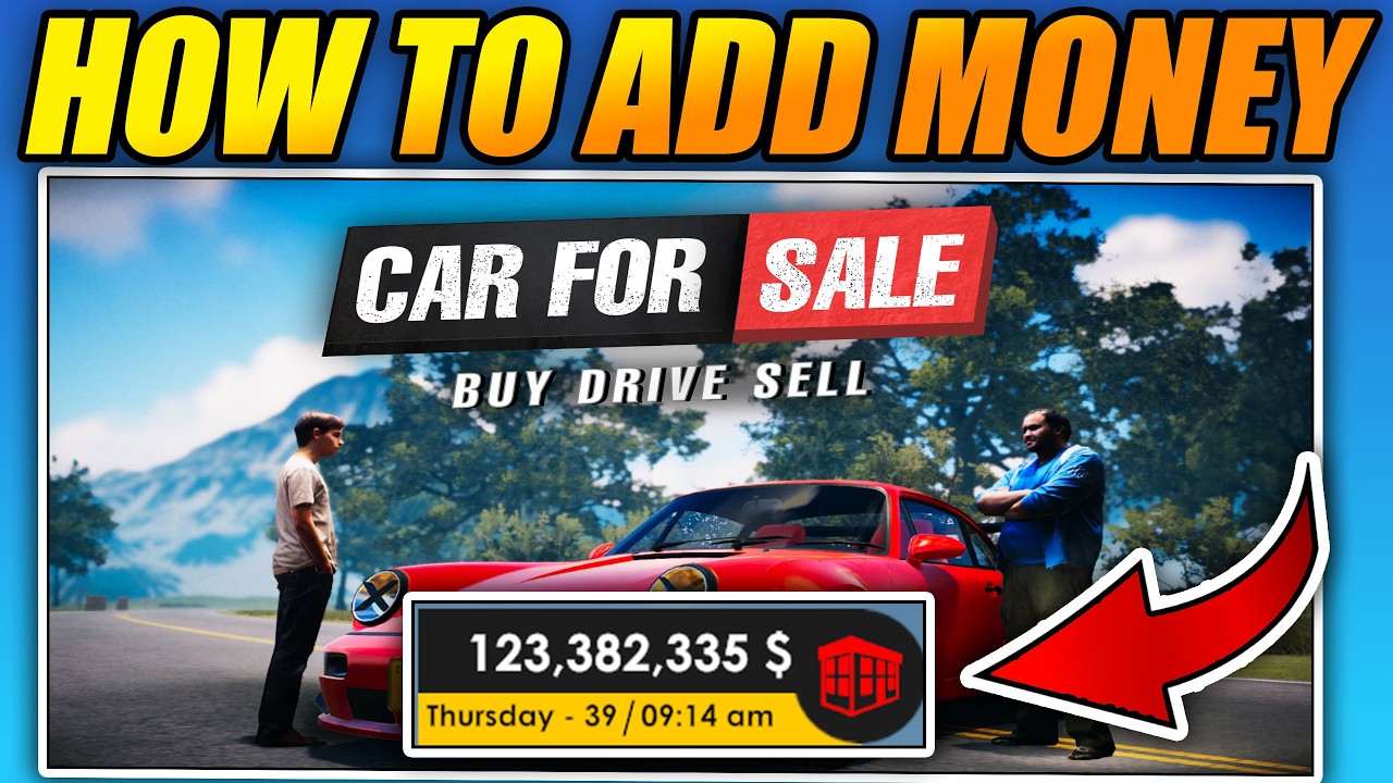 How to ADD MONEY (CHEAT ENGINE) in Car For Sale Simulator 2023