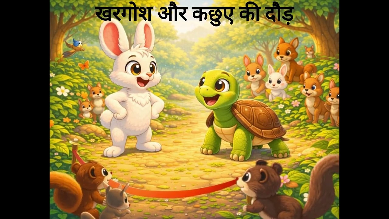 खरगोश और कछुए की दौड़ || The Hare and the Tortoise Race