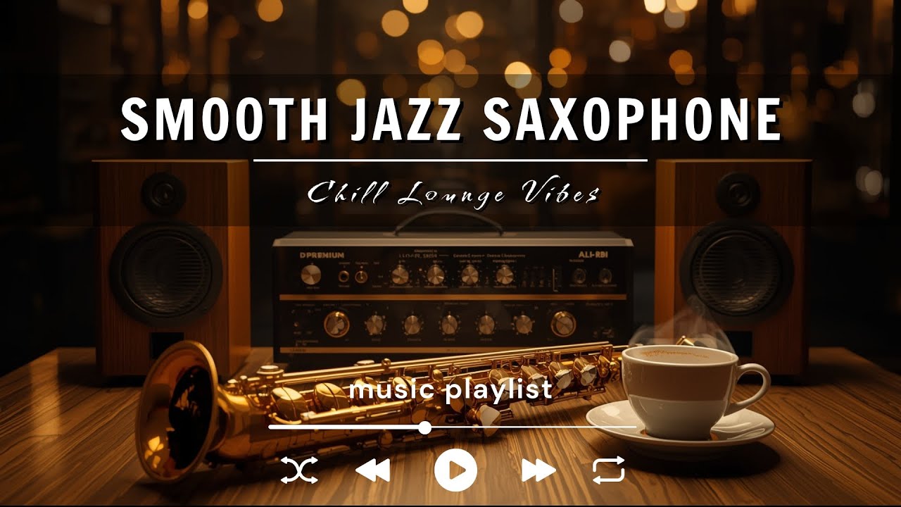 Smooth Jazz Saxophone Music 🎷Relaxing Saxophone Instrumental for Cafe, Study & Work