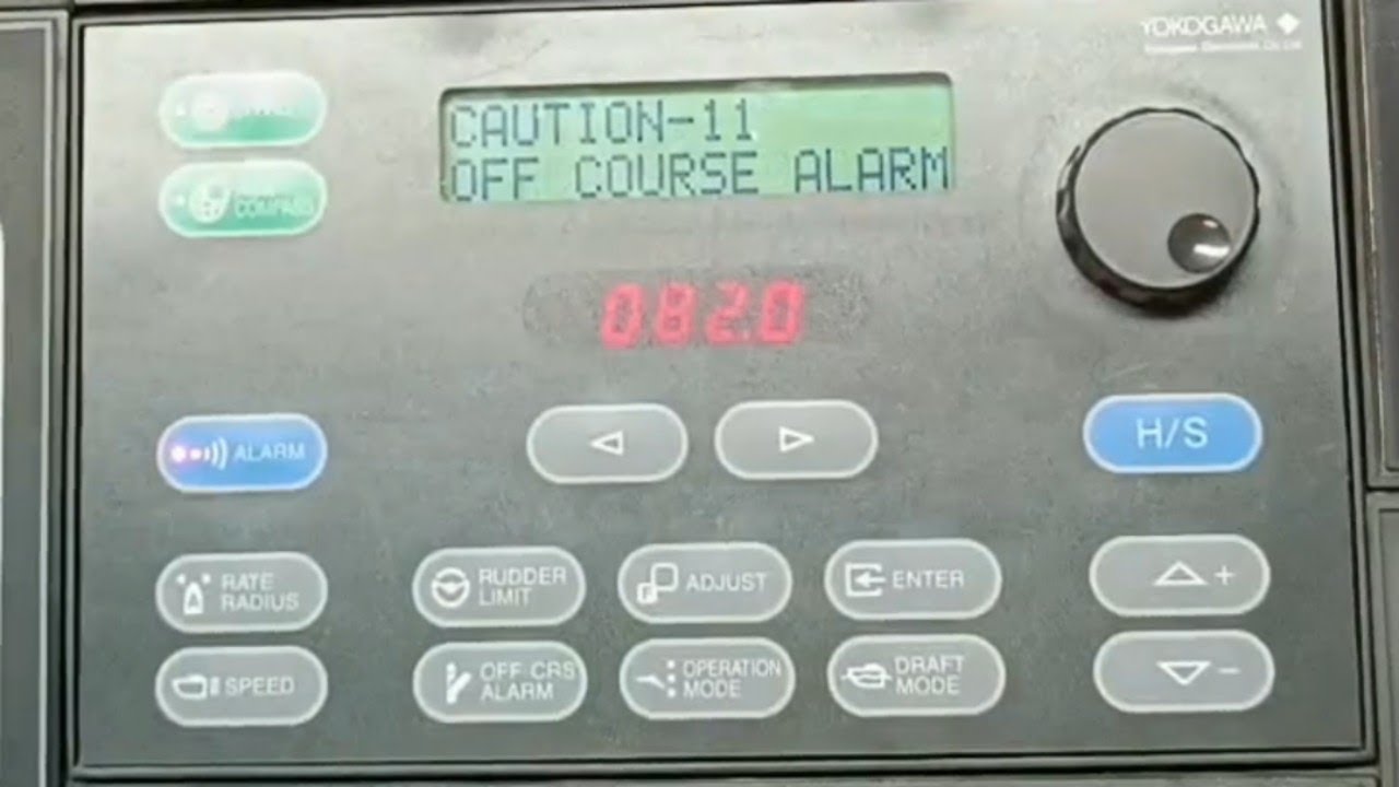How to test off course alarm#test#alarm#offcourse