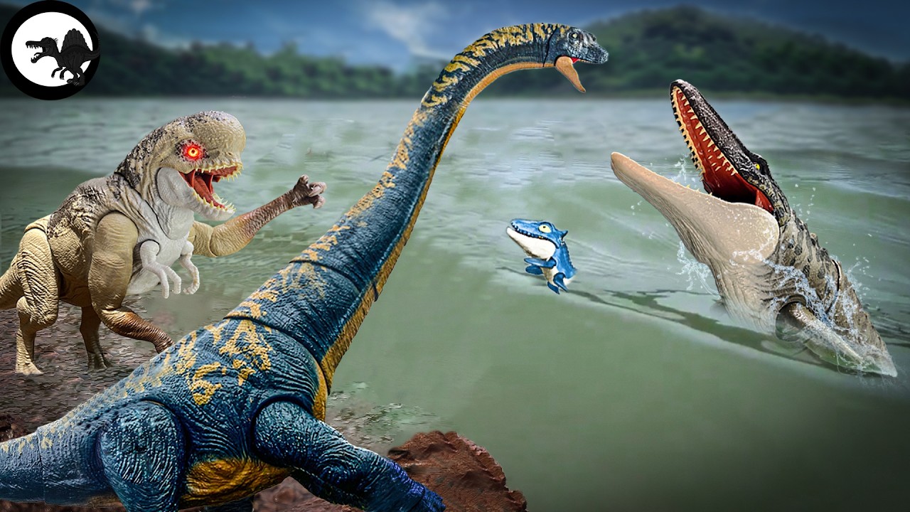 D-Rex vs Mosasaurus y Dreadnoughtus🦖Una cacería inesperada en Jurassic World