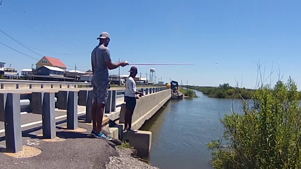 Bank Fishing Grand Isle Specks and a Red